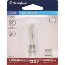 75-Watt Halogen T4 JCD Single-Ended Clear GY8.6 Base Light Bulb by Westinghouse -Westinghouse Shop westinghouse halogen bulbs 0471400 1d 1000