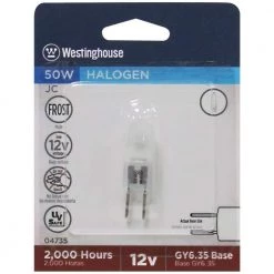 50-Watt Halogen T4 JC Single-Ended Frost GY6.35 Base Light Bulb by Westinghouse -Westinghouse Shop westinghouse halogen bulbs 0473500 1d 1000