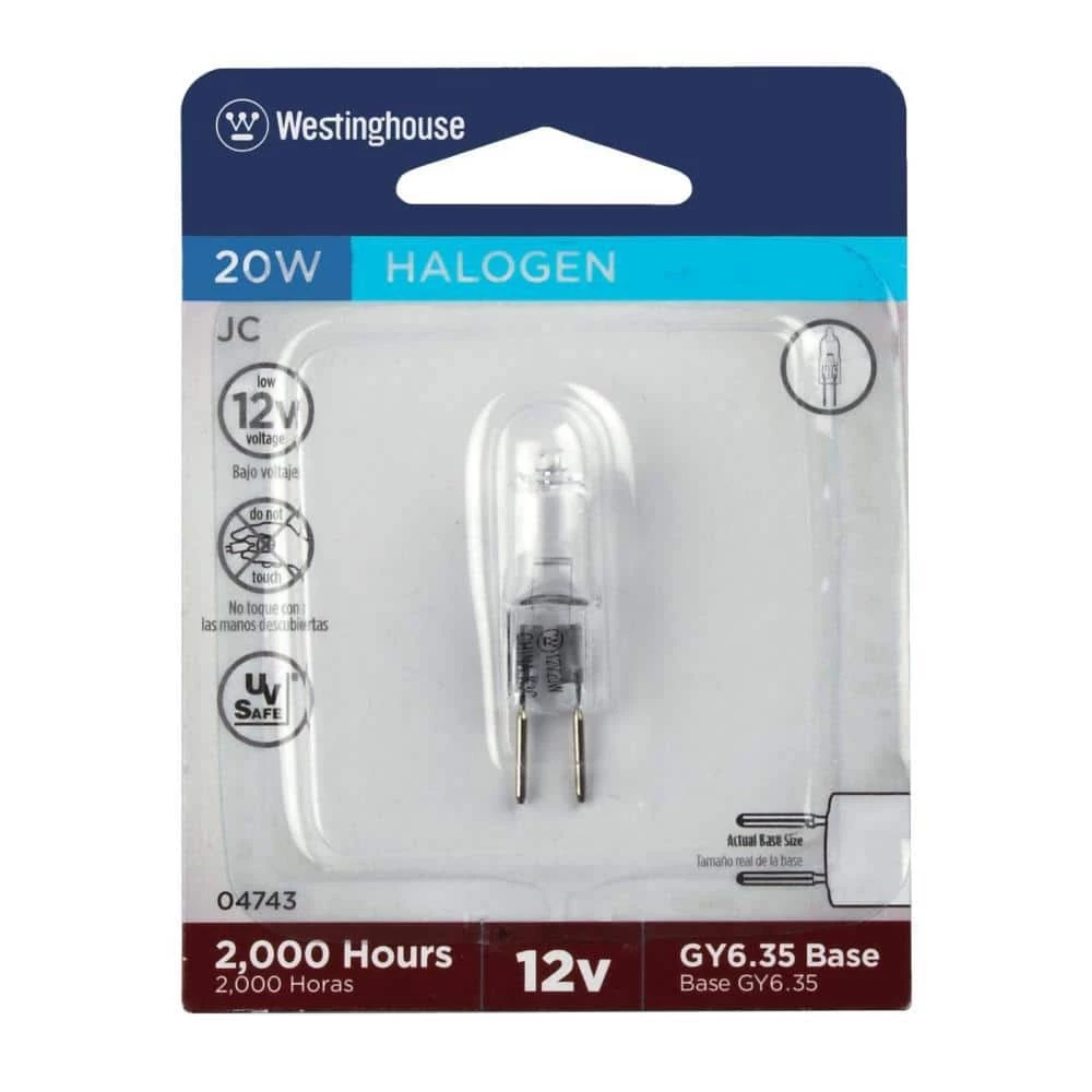 20-watt Halogen T4 JC Single-Ended Clear GY6.35 Base Light Bulb by Westinghouse 2 20-watt Halogen T4 JC Single-Ended Clear GY6.35 Base Light Bulb by Westinghouse - Image 2
