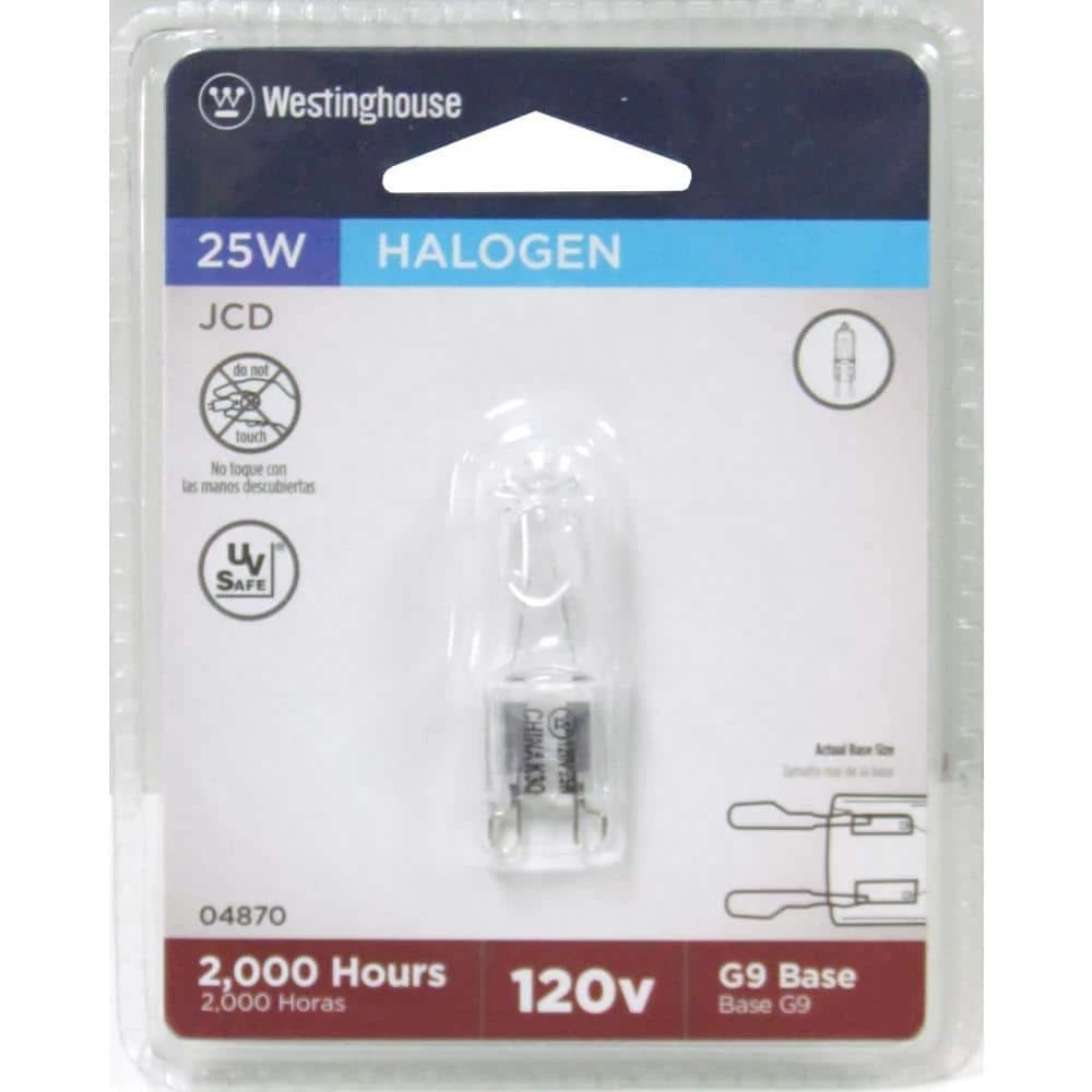25-Watt Halogen T4 Single-Ended Clear G9 Base Light Bulb by Westinghouse 2 25-Watt Halogen T4 Single-Ended Clear G9 Base Light Bulb by Westinghouse - Image 2
