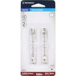 150-Watt Halogen T3 Double-Ended Clear RSC Base Light Bulb (2-Pack) by Westinghouse -Westinghouse Shop westinghouse halogen bulbs 0497400 c3 1000