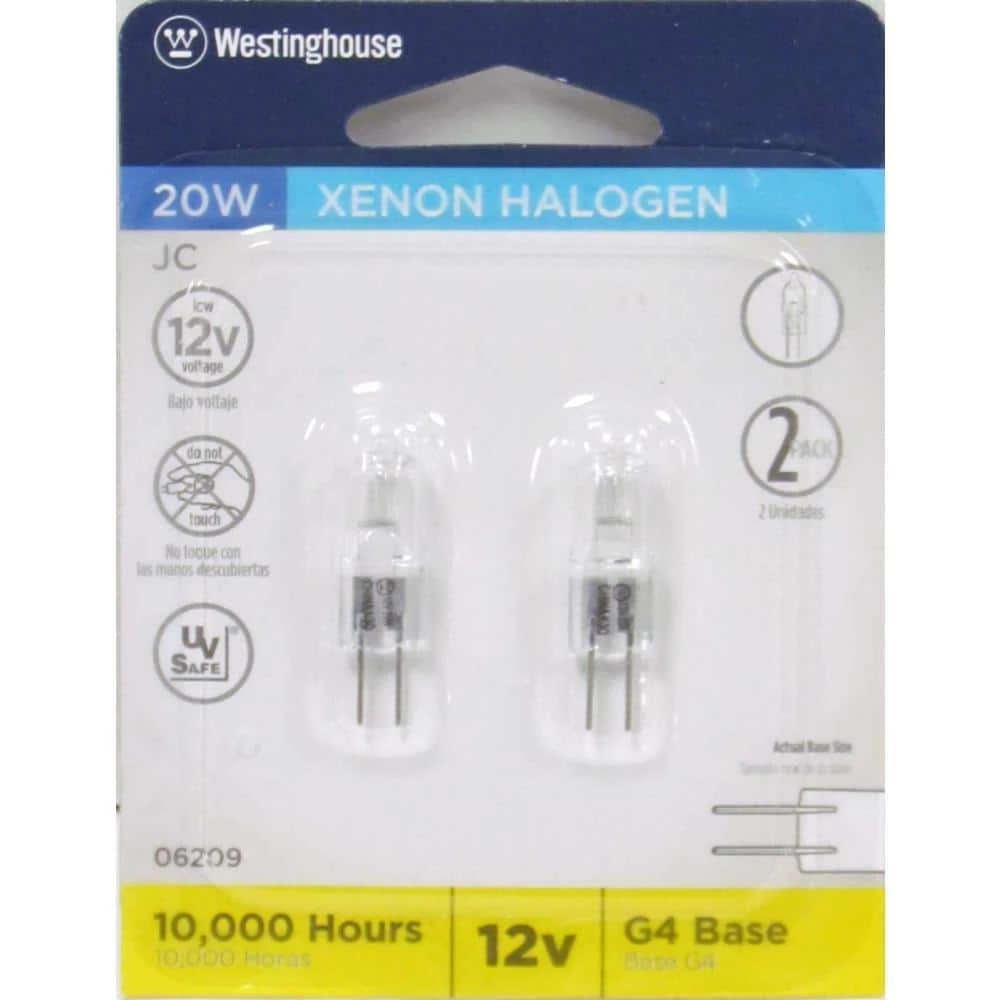 20-Watt Halogen T3 JC Single-Ended Xenon Light Bulb (2-Pack) by Westinghouse 5 20-Watt Halogen T3 JC Single-Ended Xenon Light Bulb (2-Pack) by Westinghouse - Image 5
