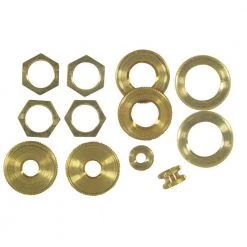 Assorted Solid brass Locknuts (12-Piece) by Westinghouse
