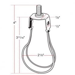 Brass Finish Clip-On Lamp Adapter by Westinghouse 6 Brass Finish Clip-On Lamp Adapter by Westinghouse -Westinghouse Shop westinghouse lamp harps 7021900 4f 1000