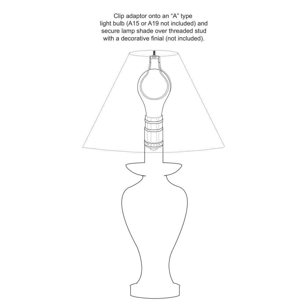 Brass Finish Clip-On Lamp Adapter by Westinghouse 2 Brass Finish Clip-On Lamp Adapter by Westinghouse - Image 2