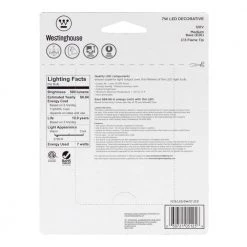 60W Equivalent Soft White C13 LED Light Bulb (2 Pack) by Westinghouse -Westinghouse Shop westinghouse led light bulbs 0512500 4f 1000