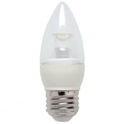 25W Equivalent Bright White Torpedo B10 Dimmable LED Light Bulb by Westinghouse