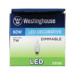 60W Equivalent Warm White CA13 Dimmable LED Light Bulb by Westinghouse 12 60W Equivalent Warm White CA13 Dimmable LED Light Bulb by Westinghouse -Westinghouse Shop westinghouse led light bulbs 3313900 44 1000