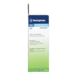 60W Equivalent Warm White CA13 Dimmable LED Light Bulb by Westinghouse 13 60W Equivalent Warm White CA13 Dimmable LED Light Bulb by Westinghouse -Westinghouse Shop westinghouse led light bulbs 3313900 fa 1000