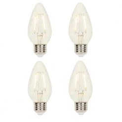 25-Watt Equivalent F15 Dimmable Filament LED Light Bulb Soft White (4-Pack) by Westinghouse