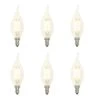 40-Watt Equivalent CA11 Dimmable Filament LED Light Bulb Soft White (6-Pack) by Westinghouse