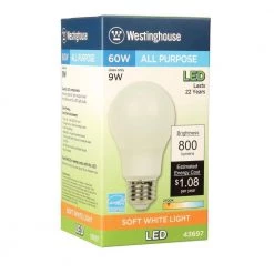 60W Equivalent Soft White Omni A19 LED Light Bulb by Westinghouse -Westinghouse Shop westinghouse led light bulbs 4369700 4f 1000