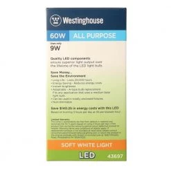 60W Equivalent Soft White Omni A19 LED Light Bulb by Westinghouse -Westinghouse Shop westinghouse led light bulbs 4369700 fa 1000