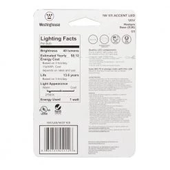 7.5-Watt Equivalent Warm White S11 LED Light Bulb (4-Pack) by Westinghouse -Westinghouse Shop westinghouse led light bulbs 4511220 4f 1000