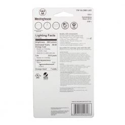 60-Watt Equivalent G16-1/2 Dimmable LED Light Bulb, Soft White (4-Pack) by Westinghouse -Westinghouse Shop westinghouse led light bulbs 4513120 44 1000