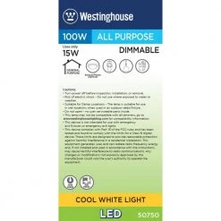 100W Equivalent Cool White Omni A19 Dimmable LED Light Bulb (6 pack) by Westinghouse 11 100W Equivalent Cool White Omni A19 Dimmable LED Light Bulb (6 pack) by Westinghouse -Westinghouse Shop westinghouse led light bulbs 5075020 1f 1000