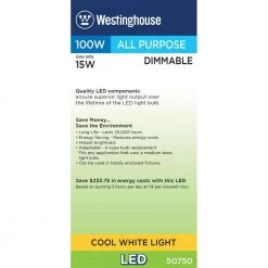100W Equivalent Cool White Omni A19 Dimmable LED Light Bulb (6 pack) by Westinghouse 13 100W Equivalent Cool White Omni A19 Dimmable LED Light Bulb (6 pack) by Westinghouse -Westinghouse Shop westinghouse led light bulbs 5075020 fa 1000