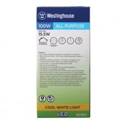 100W Equivalent Cool White Omni A19 LED Light Bulb (6 Pack) by Westinghouse 9 100W Equivalent Cool White Omni A19 LED Light Bulb (6 Pack) by Westinghouse -Westinghouse Shop westinghouse led light bulbs 5076020 1f 1000