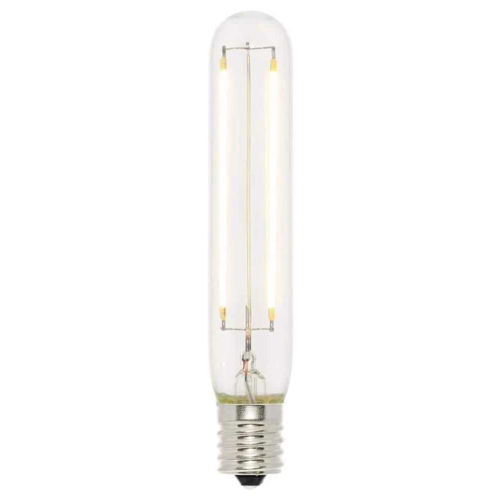 40-Watt Equivalent T6.5 Dimmable Clear Filament LED Light Bulb Soft White by Westinghouse 1 40-Watt Equivalent T6.5 Dimmable Clear Filament LED Light Bulb Soft White by Westinghouse