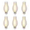 75-Watt Equivalent H19 Dimmable Glowescent Edison LED Light Bulb Soft White Light (6-Pack) by Westinghouse