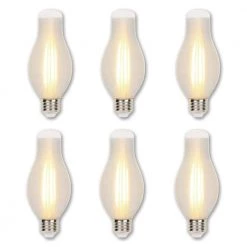 75-Watt Equivalent H19 Dimmable Glowescent Edison LED Light Bulb Soft White Light (6-Pack) by Westinghouse