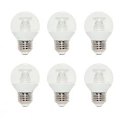 60-Watt Equivalent G16-1/2 Dimmable LED Light Bulb Soft White (6-Pack) by Westinghouse