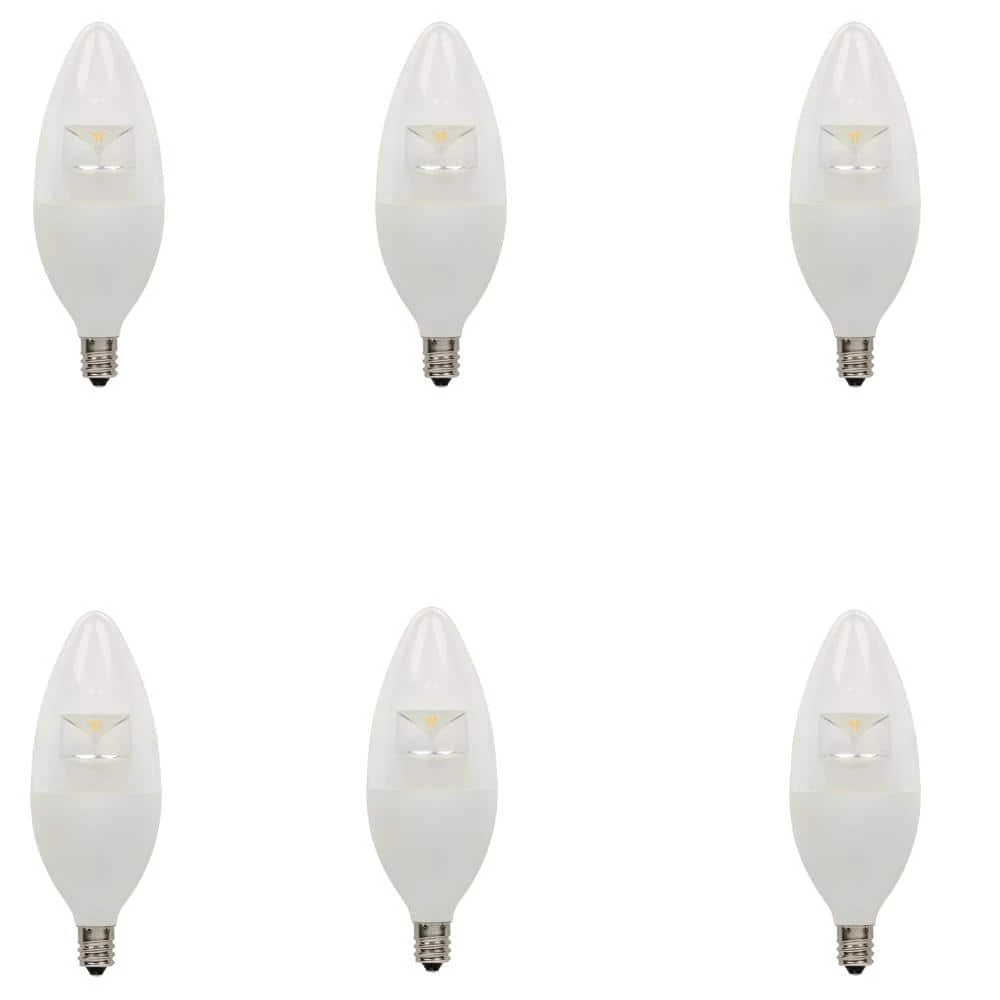 60W Equivalent Soft White B13 Dimmable LED Light Bulb (6-Pack) by Westinghouse 1 60W Equivalent Soft White B13 Dimmable LED Light Bulb (6-Pack) by Westinghouse