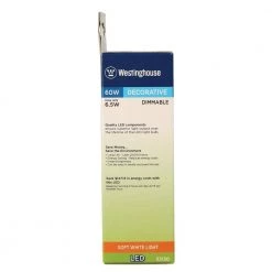 60W Equivalent Soft White B13 Dimmable LED Light Bulb (6-Pack) by Westinghouse 13 60W Equivalent Soft White B13 Dimmable LED Light Bulb (6-Pack) by Westinghouse -Westinghouse Shop westinghouse led light bulbs 5313020 fa 1000