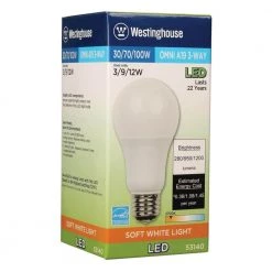30/70/100W Equivalent Soft White Omni A19 3-Way LED Light Bulb by Westinghouse -Westinghouse Shop westinghouse led light bulbs 5314000 4f 1000