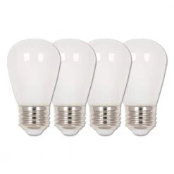 15-Watt Equivalent S14 Frosted LED Light Bulb Soft White (4-Pack) by Westinghouse