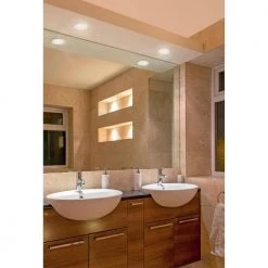 Slim 4 in. 2700K Warm White New Construction and Remodel IC Rated Integrated LED Recessed Kit for Shallow Ceiling by Westinghouse -Westinghouse Shop westinghouse recessed lighting kits 5095100 31 1000