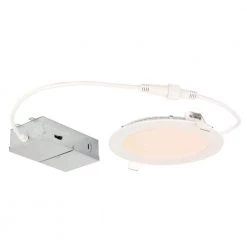 Slim 6 in. Selectable New Construction and Remodel IC Rated Recessed Integrated LED Kit for Shallow Ceiling by Westinghouse