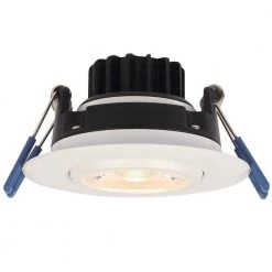 Gimbal 3 in. 2700K Warm White New Construction or Remodel IC Rated Canless Recessed Integrated LED Kit for Slope Ceiling by Westinghouse -Westinghouse Shop westinghouse recessed lighting kits 5212000 1f 1000