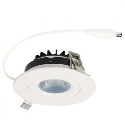 Gimbal 4 in. 3000K Warm White New Construction or Remodel IC Rated Canless Recessed Integrated LED Kit for Slope Ceiling by Westinghouse -Westinghouse Shop westinghouse recessed lighting kits 5215000 44 1000