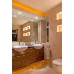 Slim Round 3 in. 2700K Warm White New Construction and Remodel IC Rated Recessed Integrated LED Kit by Westinghouse -Westinghouse Shop westinghouse recessed lighting kits 5216000 31 1000