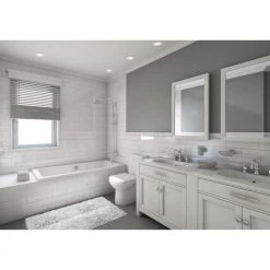 Slim Round 3 in. 4000K Cool White New Construction and Remodel IC Rated Recessed Integrated LED Kit by Westinghouse -Westinghouse Shop westinghouse recessed lighting kits 5218000 1f 1000