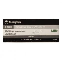 5 in. White Integrated LED Recessed Trim by Westinghouse -Westinghouse Shop westinghouse recessed lighting trims 4104400 44 1000