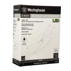 5 in. White Integrated LED Recessed Trim by Westinghouse -Westinghouse Shop westinghouse recessed lighting trims 4104400 4f 1000