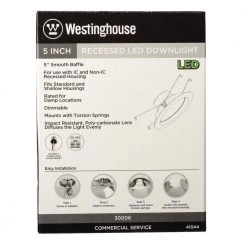 5 in. White Integrated LED Recessed Trim by Westinghouse -Westinghouse Shop westinghouse recessed lighting trims 4104400 76 1000