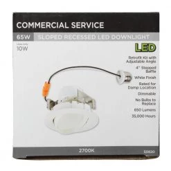 4 in. White Integrated LED Recessed Trim by Westinghouse -Westinghouse Shop westinghouse recessed lighting trims 5082000 44 1000