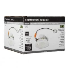 4 in. White Integrated LED Recessed Trim by Westinghouse -Westinghouse Shop westinghouse recessed lighting trims 5082000 4f 1000