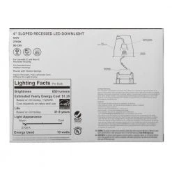 4 in. White Integrated LED Recessed Trim by Westinghouse -Westinghouse Shop westinghouse recessed lighting trims 5082000 76 1000