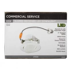 4 in. White Integrated LED Recessed Trim by Westinghouse -Westinghouse Shop westinghouse recessed lighting trims 5082000 fa 1000