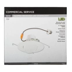 6 in. White Integrated LED Recessed Trim by Westinghouse -Westinghouse Shop westinghouse recessed lighting trims 5084000 44 1000