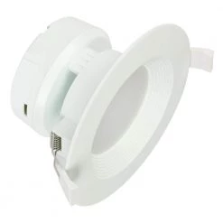 Direct Wire 4 in. 3000K Warm White Integrated LED Recessed Retrofit Smooth Baffle Trim by Westinghouse