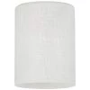 5-1/8 in. H x 3-15/16 in. W White Linen Cylinder Shade for 2-1/4 in. Fitters by Westinghouse