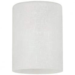 5-1/8 in. H x 3-15/16 in. W White Linen Cylinder Shade for 2-1/4 in. Fitters by Westinghouse