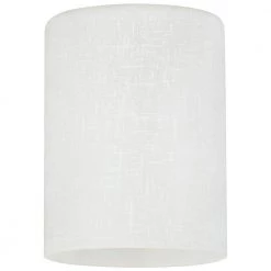 5-1/8 in. Hand-Blown White Linen Cylinder Shade with 2-1/4 in. Fitter and 3-15/16 in. Width by Westinghouse