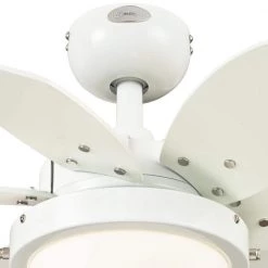 Quince LED 24 in. LED White Ceiling Fan with Light Fixture by Westinghouse -Westinghouse Shop white westinghouse ceiling fans with lights 7224700 1f 1000