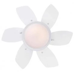 Quince LED 24 in. LED White Ceiling Fan with Light Fixture by Westinghouse -Westinghouse Shop white westinghouse ceiling fans with lights 7224700 c3 1000